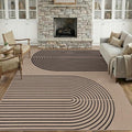 GarveeHome Modern Rainbow 8x10 Easy Jute Area Rug for Living Room -Farmhouse Indoor/Outdoor Carpet, Non-Slip & Non Shedding for Bedroom, Dining Room, Office, Backyard Patio