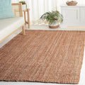 SAFAVIEH Natural Fiber Collection Area Rug - 4' x 6', Natural, Rustic Farmhouse Style, Handmade Jute, Ideal for The Living Room, Bedroom, Dining Room (NF676A-4)