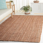 SAFAVIEH Natural Fiber Collection Area Rug - 4' x 6', Natural, Rustic Farmhouse Style, Handmade Jute, Ideal for The Living Room, Bedroom, Dining Room (NF676A-4)