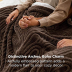 Bedsure GentleSoft Dark Brown Throw Blanket for Women - Super Soft & Cozy, Fleece Blankets for Girls, Ideal for Couch & Bed, 50x70 Inches