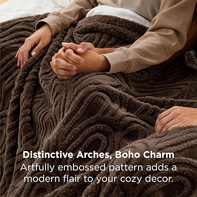 Bedsure GentleSoft Dark Brown Throw Blanket for Women - Super Soft & Cozy, Fleece Blankets for Girls, Ideal for Couch & Bed, 50x70 Inches