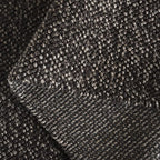 SAFAVIEH Natura Collection Area Rug - 6' Round, Black & Grey, Handmade Wool Blend, Textured Design, Ideal for Living Room, Bedroom, Dining Space (NAT425Z)