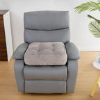 HIGOGOGO Tufted Corduroy Recliner Seat Cushion for Elderly, 20x20x6 Inch Extra Large Square Seat Cushion for Recliner Chair, Floor Pillow, Office Chair, Car, No Pressure on Thighs, Grey