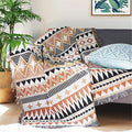 Lqprom Boho Southwest Throw Blankets Aztec Southwest Throws Cover Outdoor Camping Picnic Tent Beach Travel 51"x63"