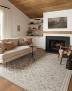 Loloi Angela Rose Rivers Collection RIV-02 Lagoon/Ivory 5'-0" x 7'-6" Reversible Area Rug