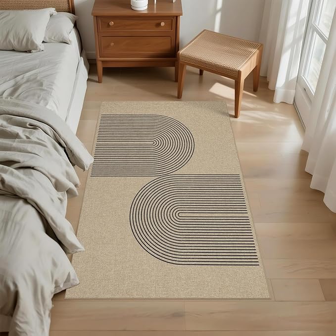 Easy Jute Rug 3x5: Indoor Outdoor Natural Boho Area Rugs for Living Room Patio Washable - Farmhouse Neutral Contemporary Carpet Mat for Entryway Bedroom Kitchen Backyard Sunroom Non Slip