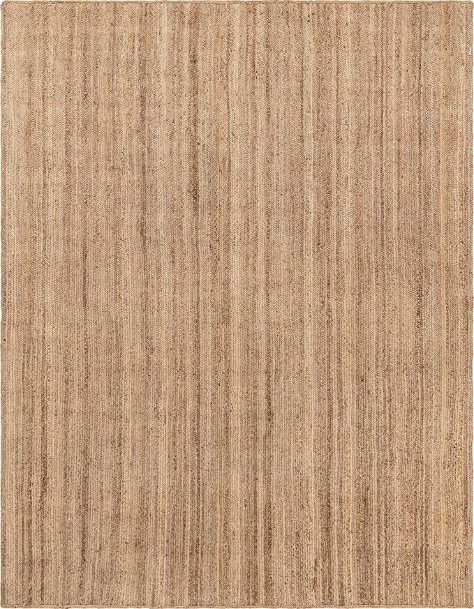 Unique Loom Braided Jute Collection Area Rug - Dhaka (10' x 13' 1" Rectangle, Natural)