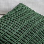 Fancy Homi 4 Packs Hunter Green Decorative Throw Pillow Covers 20x20 Inch for Couch Bed Sofa, Forest Green Boho Home Decor, Soft Plush Corduroy Cute Emerald Green Square Cushion Case 50x50 cm