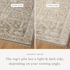 Loloi Magnolia Home by Joanna Gaines Pace Collection PAC-06 Forrest/Natural 2'-6" x 12'-0" Runner Rug
