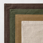 MIULEE Neutral Green/Brown Linen Pillow Covers Pack of 4 Decorative Natural Solid Throw Pillow Covers Soft Accent Boho Farmhouse Couch Pillowcases Spring Decors for Living Room Bed Sofa 24x24 Inch