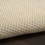 Nourison Home Courtyard Natural 2' x 6' Area Rug - Easy Clean, Non Shedding, Bed Room, Living Room, Dining Room, Kitchen (6' Runner)