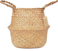Blueming Home Olive Tree Basket – Wicker Seagrass Planter for Tall Indoor Fake Plants, Decorative Rattan Basket for Houseplants, Snake Plant, Monstera, 7-8 Inch Pots (Original, Medium)