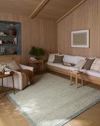 Loloi Amber Lewis Lilah Collection LIH-01 Ivory/Sky 3'-6" x 5'-6" Accent Rug Jute, Wool, Cotton, Neutral, Living, Bedroom, Dining, Rug