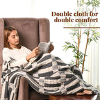 Folkulture Throw Blanket for Couch 50" x 60", 100% Recycled Cotton Blanket and Throws for Chair, Soft Throw Blanket for Bed or Bed Throws for Sofa, Boho