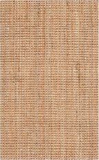 SAFAVIEH Natural Fiber Collection Accent Rug - 2'3" x 4', Natural, Handmade Farmhouse Jute, Ideal for High Traffic Areas in Entryway, Living Room, Bedroom (NF730C)