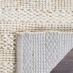 SAFAVIEH Area Rug 4x6 - Natural Fiber Collection - Bleach, Handmade Jute, Braided Woven Design, Ideal for Entryway, Living Room, Bedroom (NF212D)