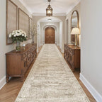 3x20 Hallway Runner Rug - Extra Long Carpet Runners for Hallways 20ft Non Slip Stain Resistant Rugs Runner for Living Room Bedroom 20 Feet Floor Carpet for Kitchen, Brown