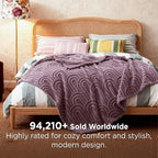Bedsure GentleSoft Fleece Blanket Queen Size for Bed - Super Soft & Cozy, Fluffy Blankets for Women & Girls, Ideal for Sofa & Couch, Light Purple, 90x90 Inches