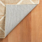 Dash and Albert Kali, Natural, 3' x 5', Diamond, Soft and Cozy, High Traffic, Lightweight, Anti-Slip, Durable, Machine Washable Area Rug for Bedroom, Living Room, Dining, Den, Foyer, Entryway