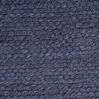 Nourison Home Natural Jute Navy 2' x 3' Area Rug - Easy Clean, Non Shedding, Bed Room, Living Room, Dining Room, Kitchen (2' x 3')