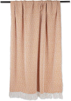 DII Rustic Farmhouse Double Diamond Woven Throw, 50x60, Pumpkin Spice