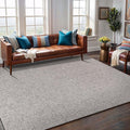 Easy Jute Rug 9x12 Indoor Outdoor Natural Rugs Solid Fiber Rug Woven Area Rug Boho Easy Clean Inside Carpet for Living Room Bedroom Dining Room Hallway or Outdoor Patio Porch (9 X 12 Silver)