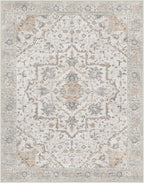GENIMO Runner Rug 2'6"x6 Machine Washable Non Slip Vintage Hallway Runner Rug, Low Pile Lightweight Rugs for Indoor Entryway, Hallway, Kitchen and Corridor