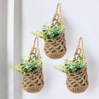 3 Packs Hanging Planters for Indoor Plants up to 4 in., Wall Plant Holder | Plant Hanger Indoor, Wall Planters for Indoor Plants, Hanging Plant (3PK, for 4 inch Pot)