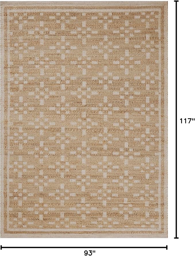 Loloi Chris Loves Julia Judy Collection JUD-07 Natural/Ivory 7'-9" x 9'-9" Area Rug
