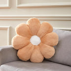 21.65In Light Brown Flower Pillow Daisy Pillow Decorative Pillow Floor Pillow Cushion for Girls Adults for Girls Adults Cute Home Decor Aesthetic for Living Room Bedroom Reading Corner