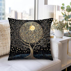 Vintage Dark William Morris Forest Night Moon Decor Pillow Covers 18x18,Black Forest Decor,Dark Dcademia Floral Decorative Throw Pillow Covers for Home Bedroom Living Room