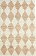 Dash & Albert Harwich Natural Handwoven Jute Rug, 5 X 8 Feet, Tan Geometric Pattern