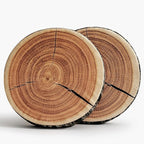 HYSEAS Outdoor Waterproof Throw Pillow, 3D Digital Print Comfortable Kids Funny Cute Wood Log Pillow Circle Seating Floor Cushion for Home, Couch, Bedroom, Living Room, Stump, 16 x 2.75 Inch, 2 Pack