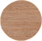 SAFAVIEH Natural Fiber Collection Area Rug - 9' Round, Natural, Handmade Farmhouse Jute, Ideal for High Traffic Areas in Living Room, Bedroom (NF730C)