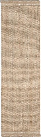 SAFAVIEH Natural Fiber Collection Accent Rug - 2'6" x 4', Natural, Handmade Tassel Jute, Ideal for High Traffic Areas in Entryway, Living Room, Bedroom (NF467A)