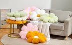 Large 20" Flower Pillow Floor Pillow Seat Cushion – Faux Rabbit Fur Plush Throw Pillow, Cozy Floor Cushion & Gift for Kids Adults
