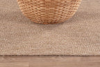 Washable Easy Jute Rug 2x3, Indoor Outdoor Doormat Natural Color Farmhouse Area Rugs for Living Room, Kitchen Rug High Traffic Area, Easy Clean Solid Boho Woven Design Outside Carpet (2 X 3 Natural)