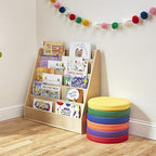 ECR4Kids SoftZone Floor Cushions, Round, Flexible Seating, Assorted, 6-Piece