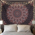 Edeesky Black Pink Mandala Tapestry Wall Hanging Vintage Tapestries Aesthetic Hippie Decor Bohemian Wall Art Boho Home Decoration for Bedroom,Living Room,Dorm