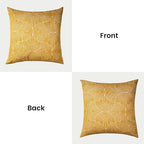 AELS Boho Decorative Textured Throw Pillow Covers 24x24, Organic Modern Mid Century Rainbow Tufted Pillow Case, Farmhouse Rustic Geometric Woven Cushion Case for Bed Couch Sofa, Mustard Yellow
