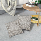 Taupe Gray Ethnic Boho Throw Pillow Covers 16x16 Inch Decorative Square Bohemian Carpet Pattern Vintage Pillow Cases Grey Floral Cushion Covers Farmhouse Home Decor For Sofa Couch Outdoor Set of 2