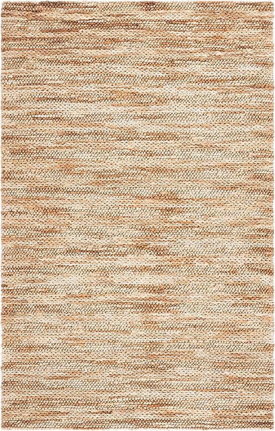 SAFAVIEH Area Rug 5x8 - Natural Fiber Couture Collection - Ivory & Natural, Handmade Jute, Ideal for Living Room, Bedroom, Dining Space (NFC101A)