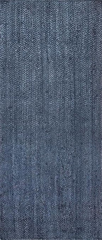 nuLOOM 2x10 Rigo Jute Hand Woven Area Rug, Navy, Solid Farmhouse Design, Natural Fiber, For Bedroom, Living Room, Dining Room, Hallway, Office, Kitchen, Entryway