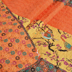 Lush Decor Royal Empire Reversible Cotton Throw Blanket, 50" W x 60" L, Tangerine - Throw Blankets for Bed - Couch Blanket - Boho Throw Blanket for Couch
