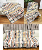 Lqprom Boho Southwest Throw Blankets Aztec Southwest Throws Cover Outdoor Camping Picnic Tent Beach Travel 63"x87"