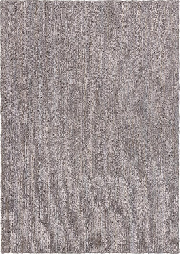 Unique Loom Braided Jute Collection Area Rug - Dhaka (10' x 14' 1" Rectangle, Gray)