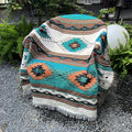 Hopstar Aztec Throw Blanket Navajo Indian Blankets and Throws Boho Western Decor Couch Cover Blanket for Bed Sofa Living Room Beach Travel 51"x63" (Colin)