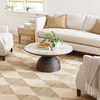 Dash & Albert Harwich Natural Handwoven Jute Rug, 5 X 8 Feet, Tan Geometric Pattern