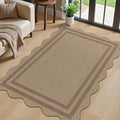 Modern Easy Jute Outdoor Patio Rug, 3x5 Washable Rugs for Entryway Office Farmhouse Classroom Carpet, Contemporary Non Slip Front Door Mat for Porch Guestroom Room Decor