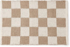 · REDEARTH · Jute Cotton Area Rug, Sustainable Handwoven, Non-Shedding, Soft & Durable – Reversible, Neutral Tones for Home Décor in Living Room, Dining Room, Bedroom (Gridstone Natural, 2'x3')